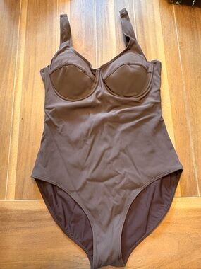 Chocolate Brown One-Piece Swimsuit